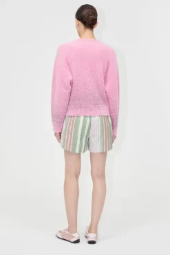 New 2384 Beaded Fluffy Knit, Crewneck Cardigansg-pf25-k037-2384 Cardigans|Ammevenligt Tøj