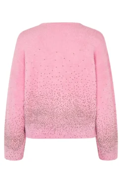 New 2384 Beaded Fluffy Knit, Crewneck Cardigansg-pf25-k037-2384 Cardigans|Ammevenligt Tøj