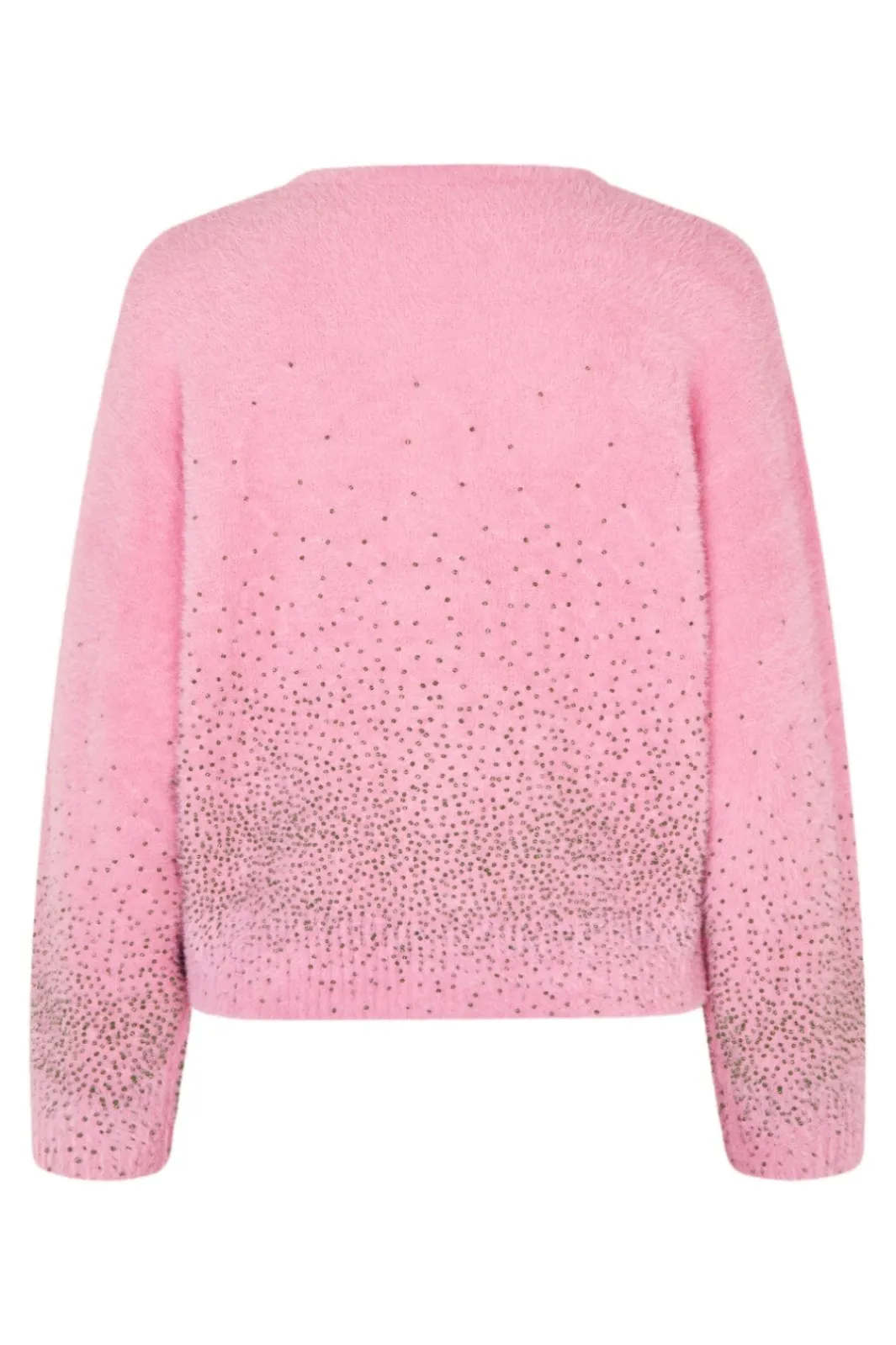 New 2384 Beaded Fluffy Knit, Crewneck Cardigansg-pf25-k037-2384 Cardigans|Ammevenligt Tøj