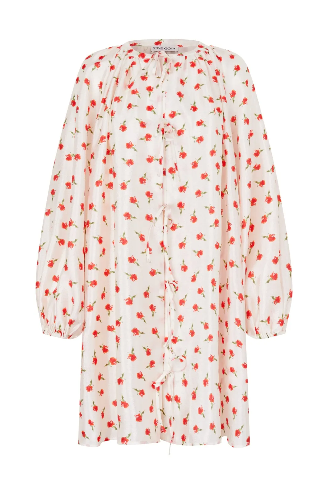 Stine Goya Kjoler<2067 Flat Textured Poly, Voluminous Bow Dresssg-ps26-d150-2067