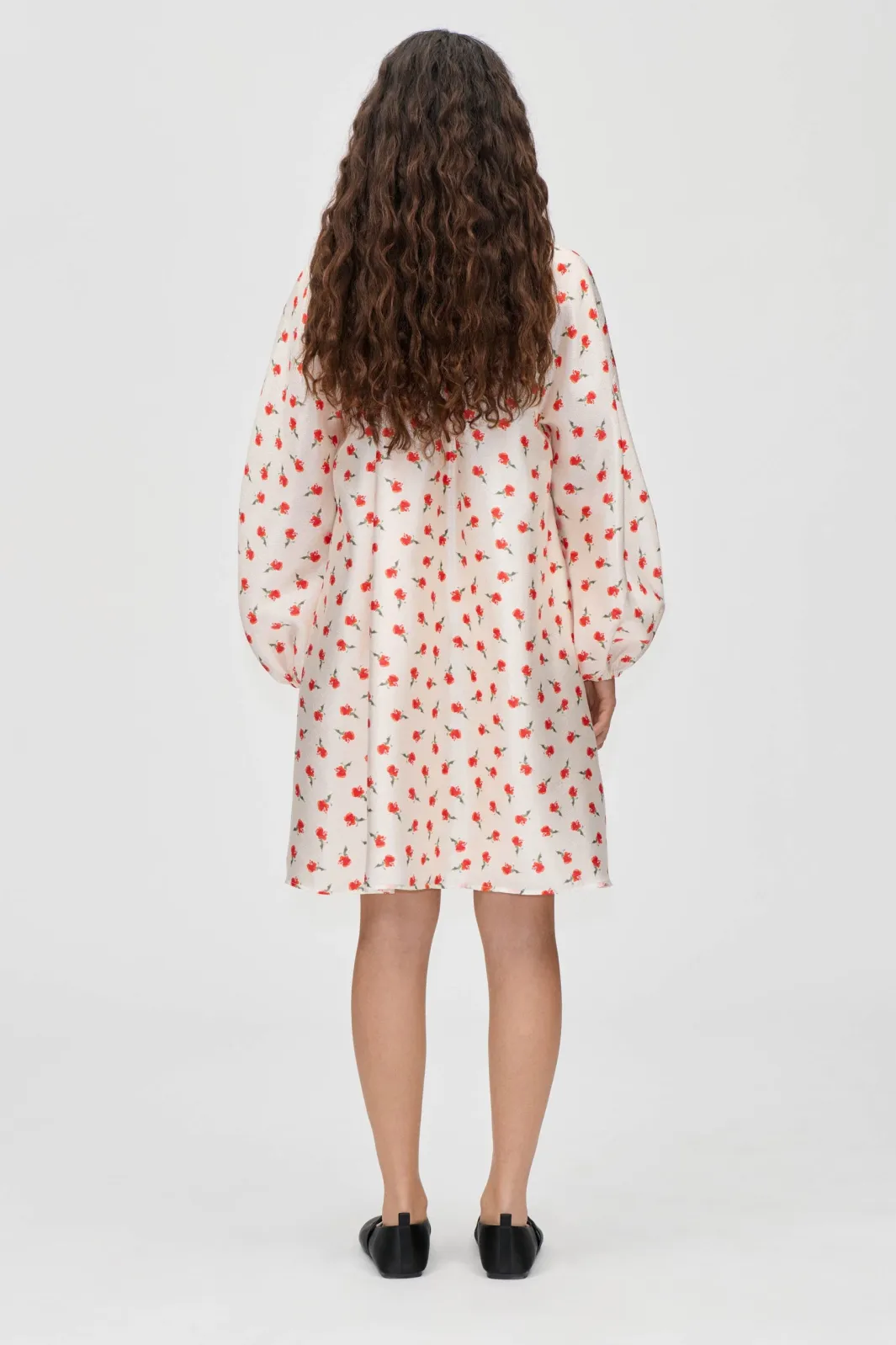 Stine Goya Kjoler<2067 Flat Textured Poly, Voluminous Bow Dresssg-ps26-d150-2067
