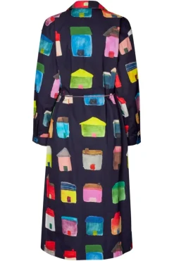 Stine Goya Kjoler|Ammevenligt Tøj<2340 Midweight Cotton, Long Sleeve Workwear Midi Dresssg-aw25-d172-2340