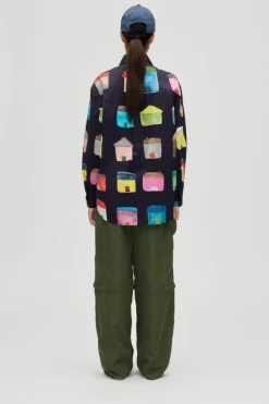 Sale 2340 Midweight Cotton, Pocket Oversized Shirtsg-aw25-t098-2340 Bluser & Skjorter|Ammevenligt Tøj