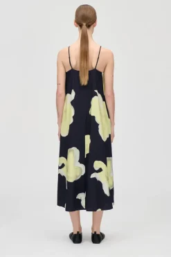Stine Goya Kjoler<2450 Printed Viscose, Floral Long Dresssg-ps26-d207-2450