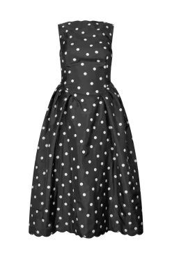 Clearance 2451 , Voluminous Midi Dresssg-ps26-d199-2451 Kjoler