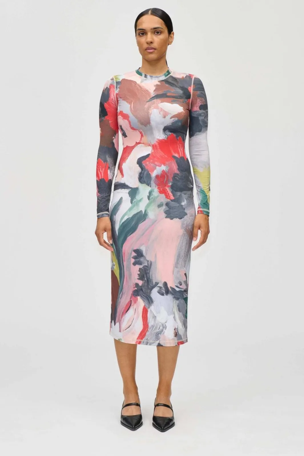 Best 2244 Stocking Jersey, Pullover Long Sleeve Midi Dresssg-ps26-d074-2244 Kjoler