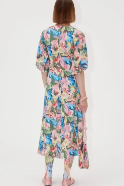 Stine Goya Kjoler<2259 Structure Stretch, 3/4 Sleeve Midi Dresssg-ss25-d018-2259