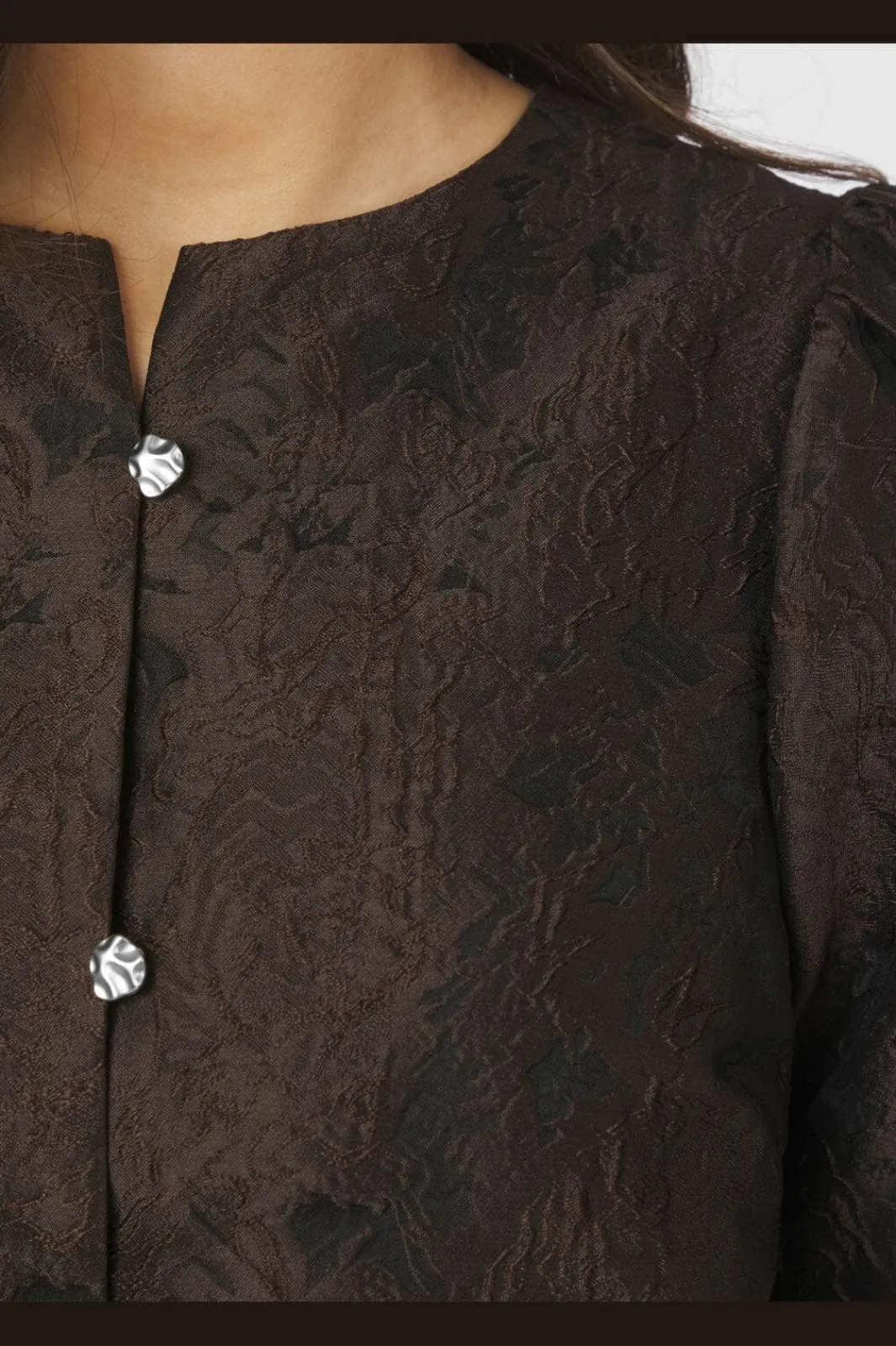 Neo Noir Bluser & Skjorter|Ammevenligt Tøj<Aisa Brocade Blouse 166369