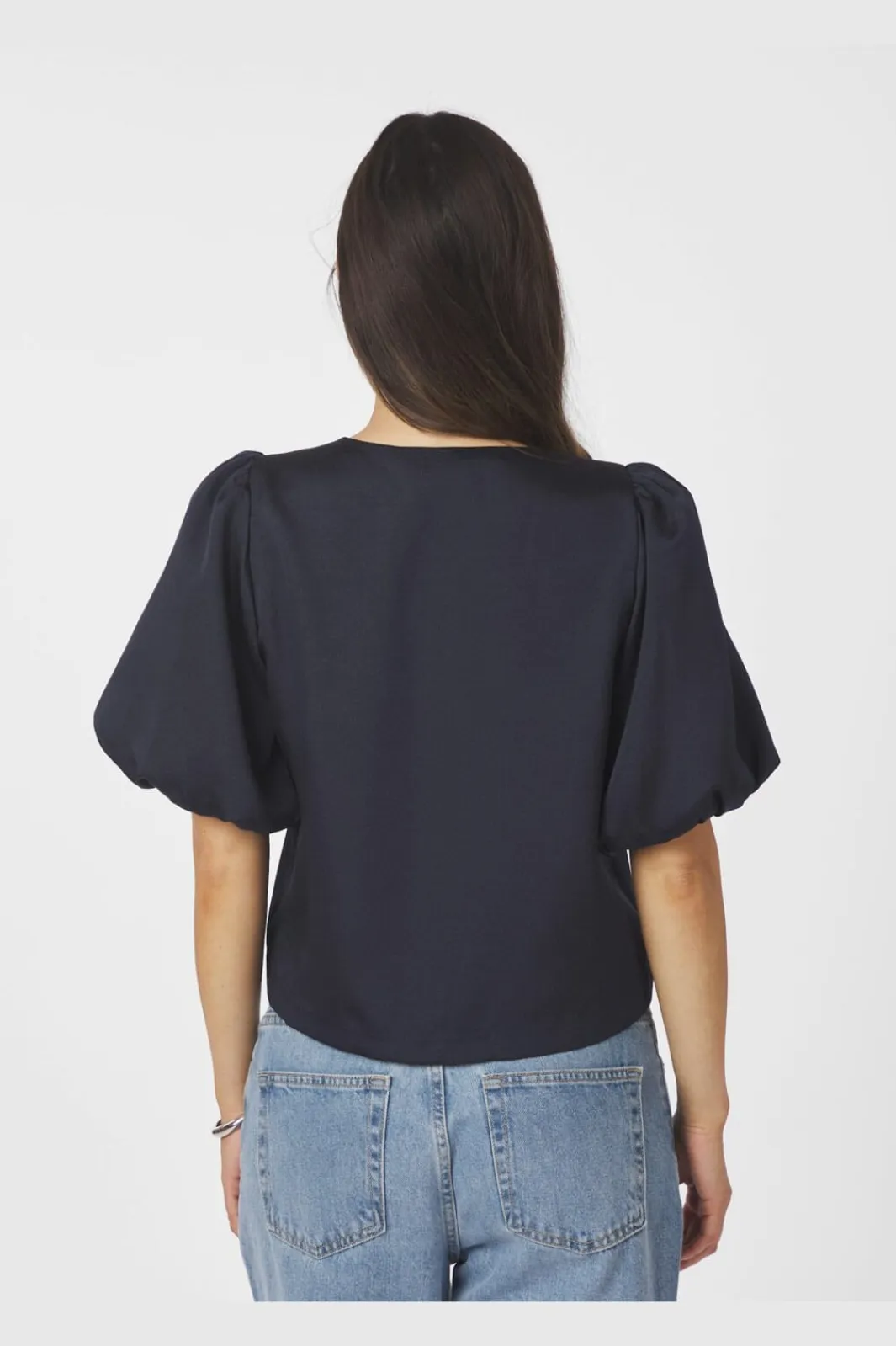 Hot Aisa Dull Satin Blouse 164658 Bluser & Skjorter|Ammevenligt Tøj