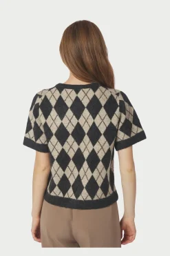 Hot Allestar Check Knit Cardigan 165729 Cardigans|Ammevenligt Tøj