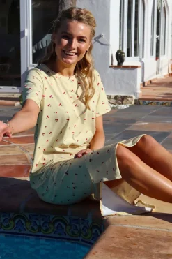 Hot Alma-Tshirt-Dress 9562 Børn Mor & Barn Match|Kjoler
