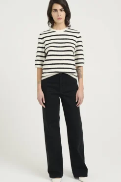 Gestuz T-Shirts & Toppe<Alphagz Ss Tee Striped