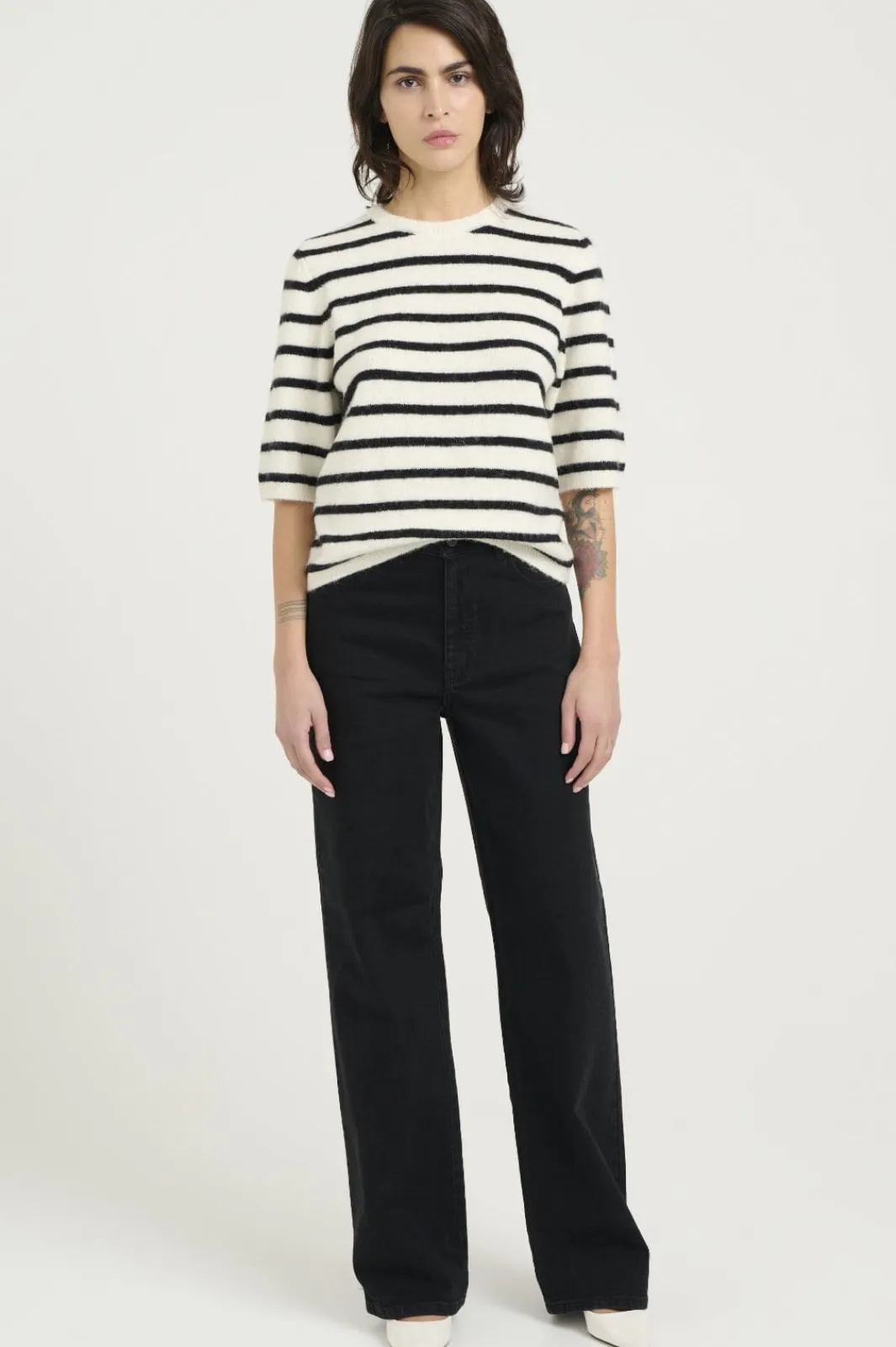Gestuz T-Shirts & Toppe<Alphagz Ss Tee Striped
