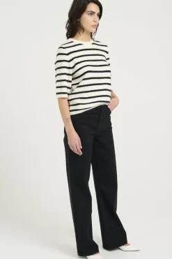 Gestuz T-Shirts & Toppe<Alphagz Ss Tee Striped