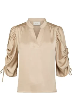 Clearance Alvira Drapy Satin Blouse 166542 Bluser & Skjorter