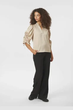 Clearance Alvira Drapy Satin Blouse 166542 Bluser & Skjorter