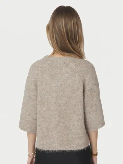 Amaya Fluffy Knit Cardigan 167529 Cardigans|Ammevenligt Tøj