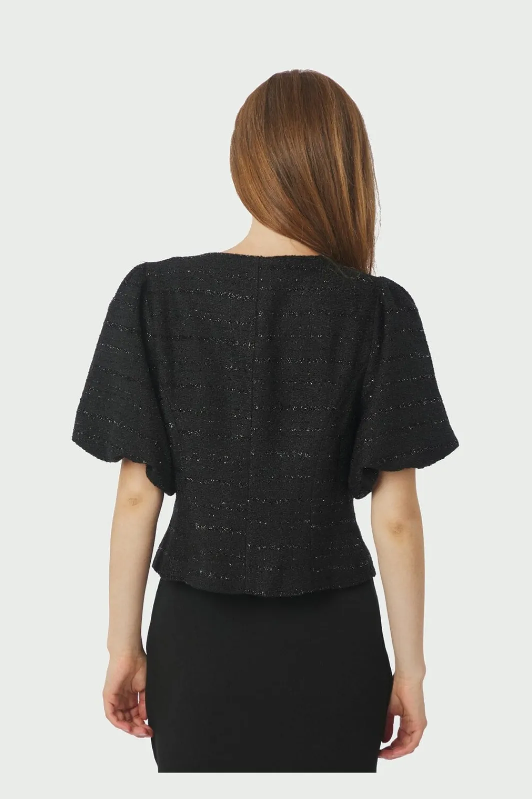 Neo Noir Bluser & Skjorter|Ammevenligt Tøj<Anela Boucle Blouse 166958