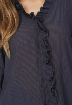 Online Anikacc Frill Ss Shirt 35905 Bluser & Skjorter
