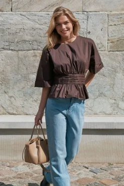 Neo Noir Bluser & Skjorter<Annegret Poplin Blouse 162365