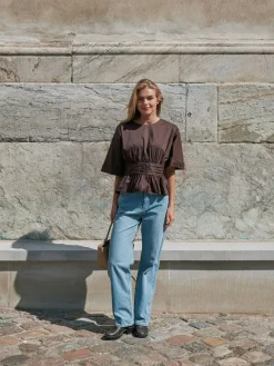 Neo Noir Bluser & Skjorter<Annegret Poplin Blouse 162365