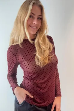 Outlet Annie Mesh Dott 15067 Bluser & Skjorter