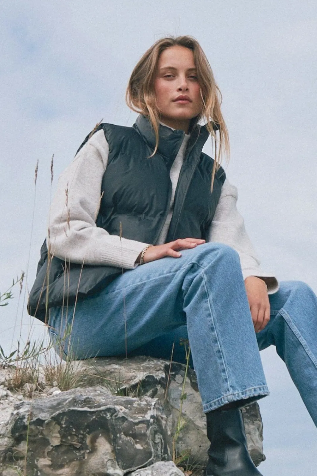 Neo Noir Veste<Annike C Puffer Waistcoat