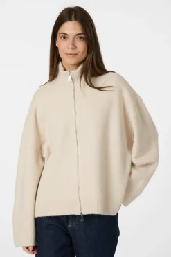 Neo Noir Cardigans|Ammevenligt Tøj<Asley Zip Knit Cardigan 164973