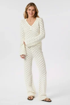 Neo Noir Bluser & Skjorter<Aston Stitch Knit Blouse 164486