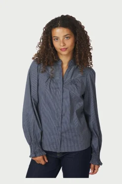 New Astrida Stripe Stone Blouse 167292 Bluser & Skjorter|Ammevenligt Tøj