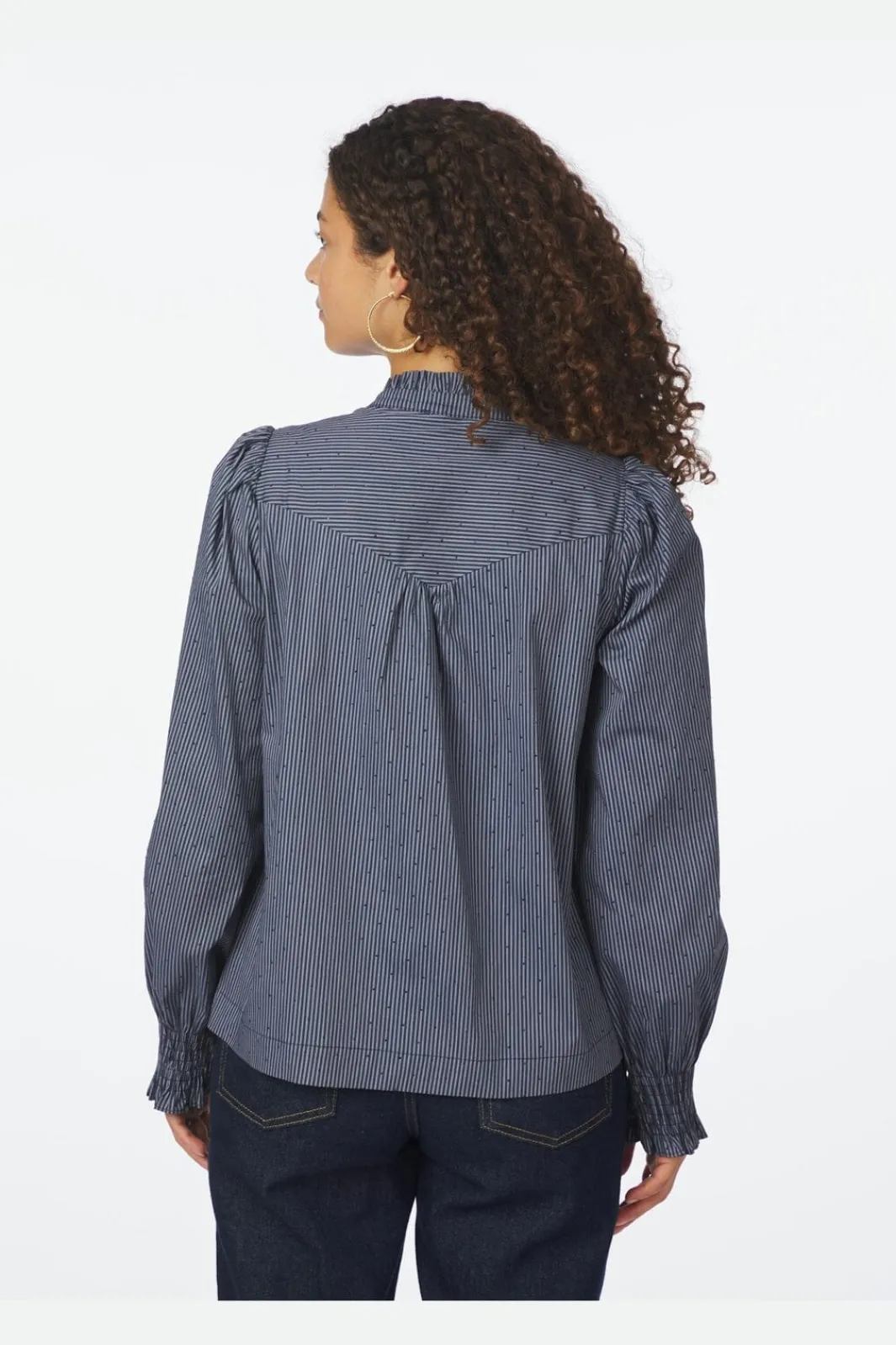 New Astrida Stripe Stone Blouse 167292 Bluser & Skjorter|Ammevenligt Tøj