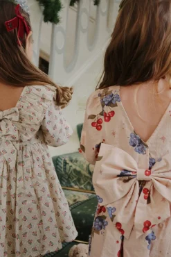 Børn Konges Sløjd Kjoler<Avi Ls Bow Dress Gots Ks104203