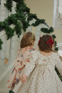 Børn Konges Sløjd Kjoler<Avi Ls Bow Dress Gots Ks104203
