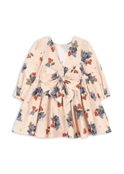 Børn Konges Sløjd Kjoler<Avi Ls Bow Dress Gots Ks104203
