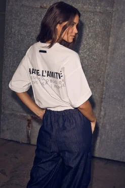 Haute L'Amitié T-Shirts & Toppe<Back Logo Loose Tee HL10410