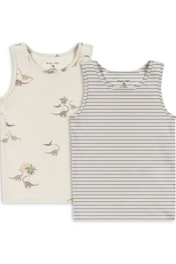Børn Konges Sløjd Nattøj & Undertøj<Basic 2 Pack Tanktop Gots Ks103697