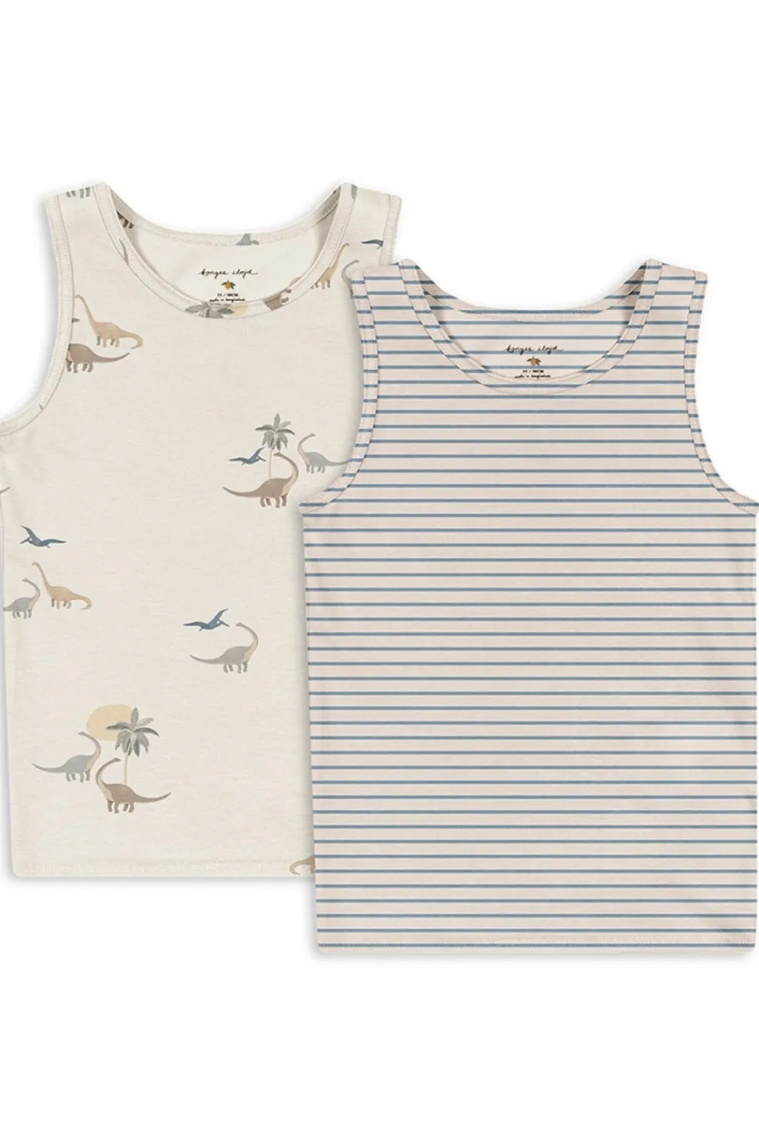 Børn Konges Sløjd Nattøj & Undertøj<Basic 2 Pack Tanktop Gots Ks103697