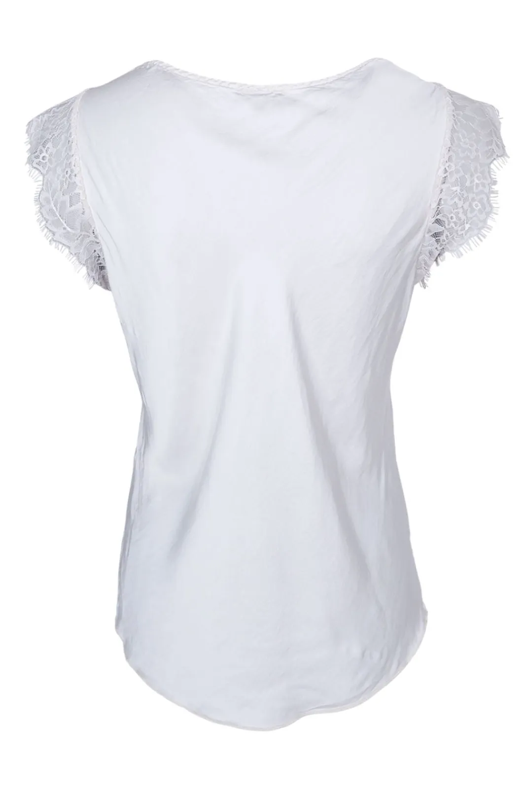 Black Colour T-Shirts & Toppe<Bcbilly Lace Top Vintage Dyed