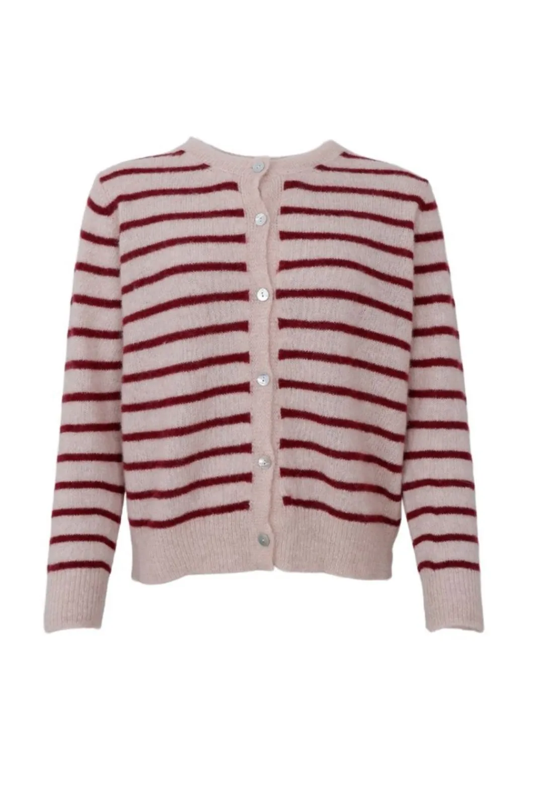 Black Colour Cardigans|Ammevenligt Tøj<Bcdell Striped Knit Cardigan 1197