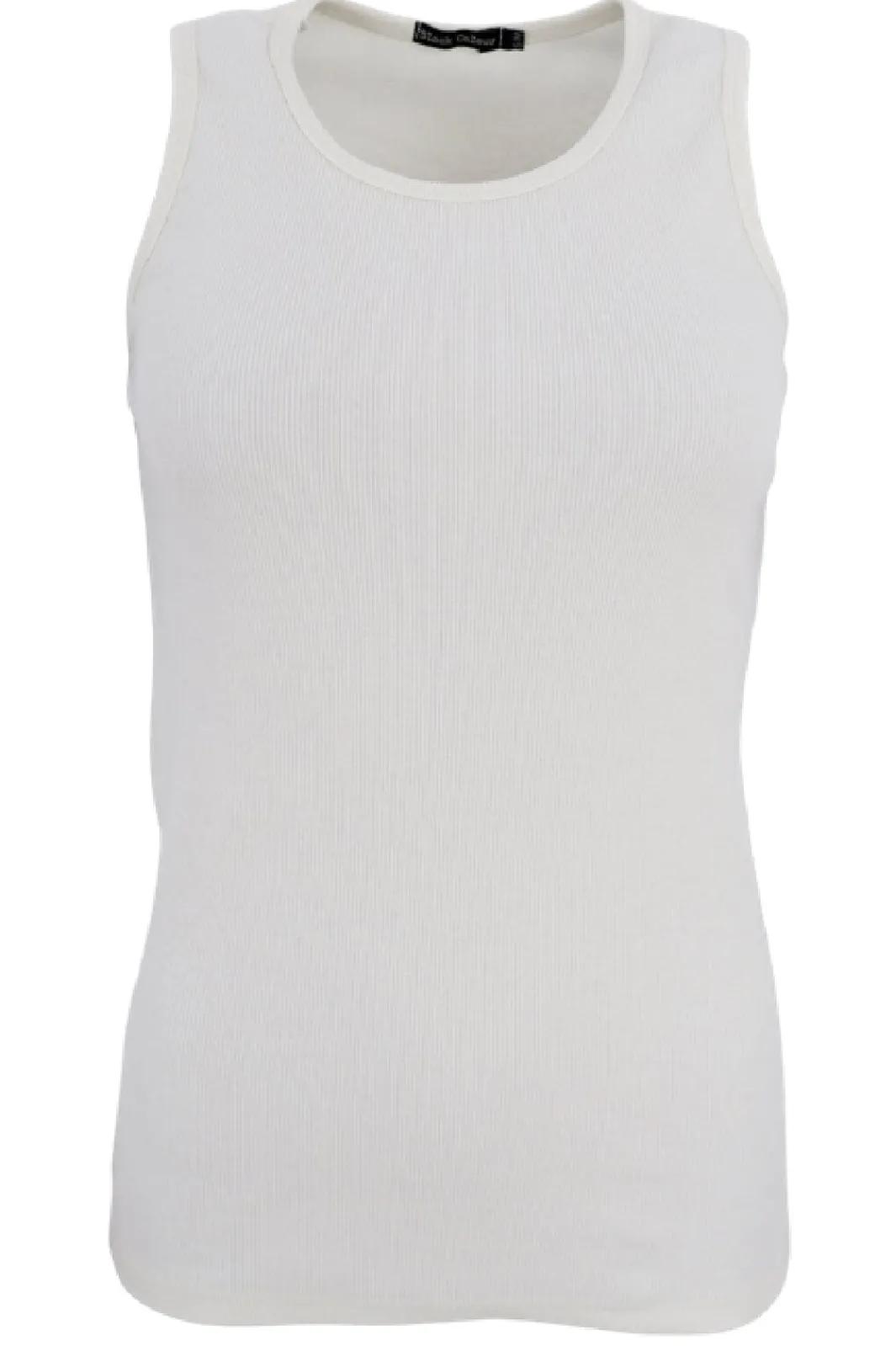 Black Colour T-Shirts & Toppe<Bcena Rib Tank Top