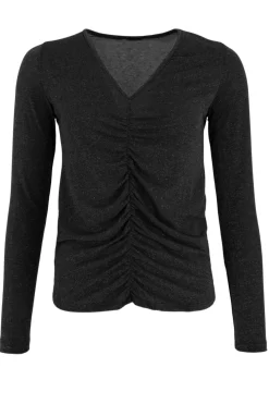 Bcfaye Lurex V-Neck Blouse Bluser & Skjorter