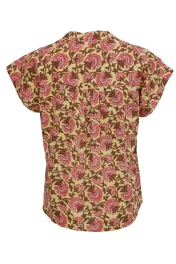 Clearance Bcflora S/S Blouse 39814 Bluser & Skjorter