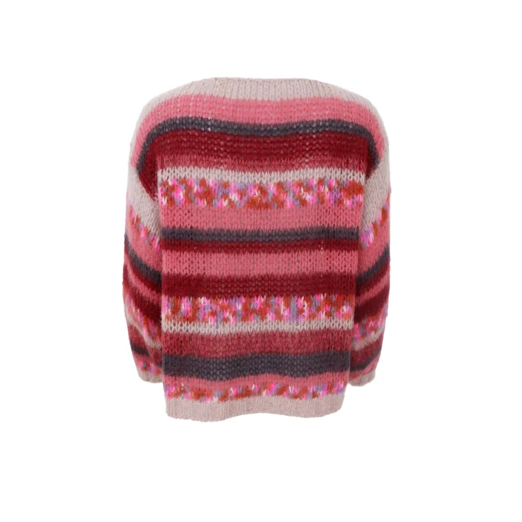 New Bcfontana Multi Striped Jumper 1222 Strik|Bluser & Skjorter