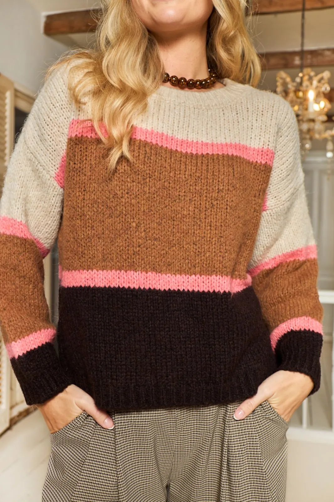 Black Colour Strik|Bluser & Skjorter<Bchildur Knit Jumper 1234