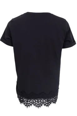 Black Colour T-Shirts & Toppe<Bcmay Ss Lace Tee 40920