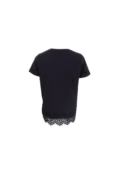 Black Colour T-Shirts & Toppe<Bcmay Ss Lace Tee 40920