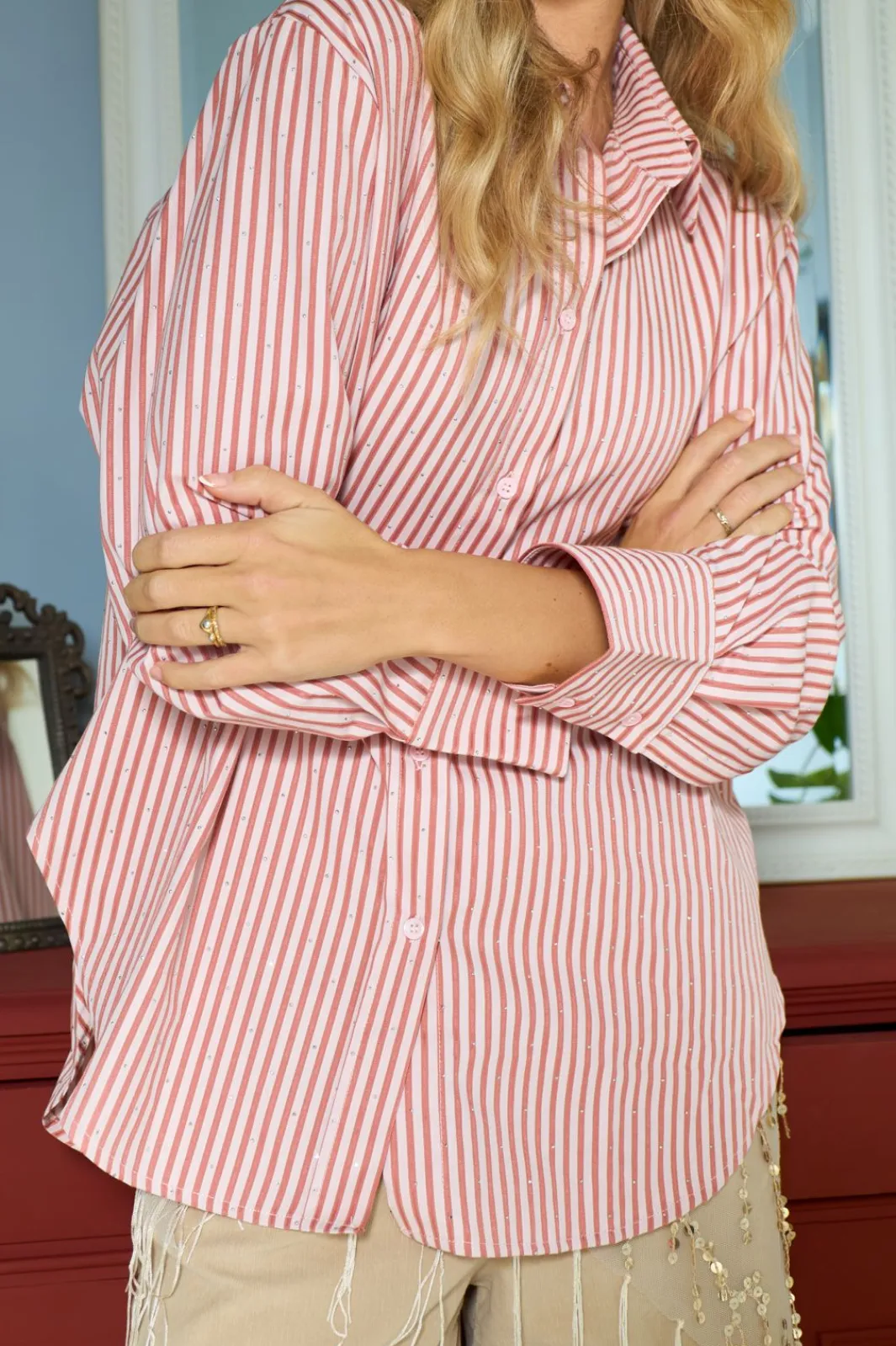 Online Bcstarry Strass Shirt 41050 Bluser & Skjorter|Ammevenligt Tøj