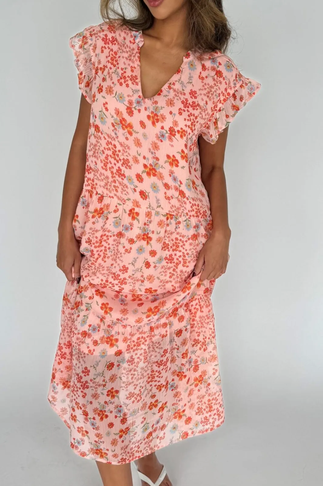 Clearance Bea Long Flowerprint 14891 Kjoler