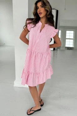 Best Bea Pink Stripe 14806 Kjoler