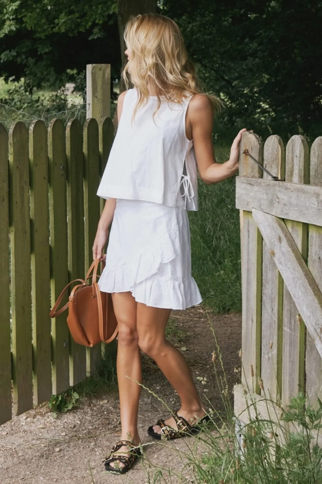 Outlet Bekka Linen Skirt Nederdele
